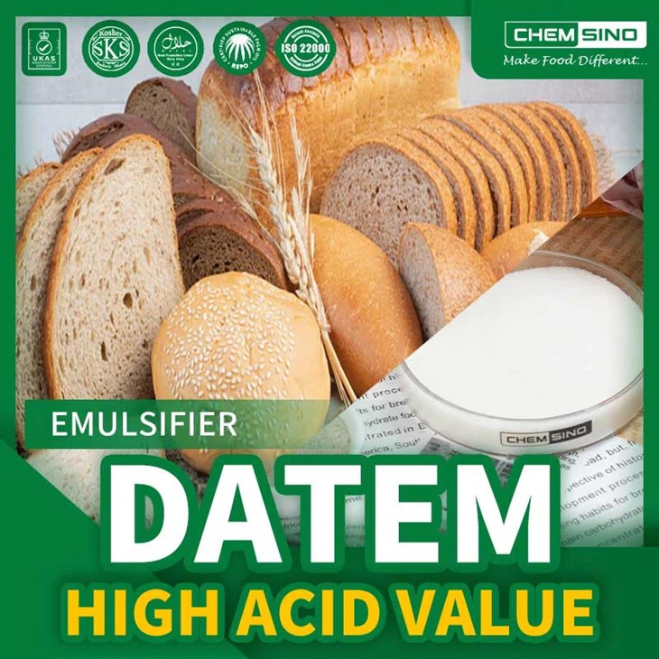 Висока киселинна стойност в DATEM E472e в печени и млечни продукти